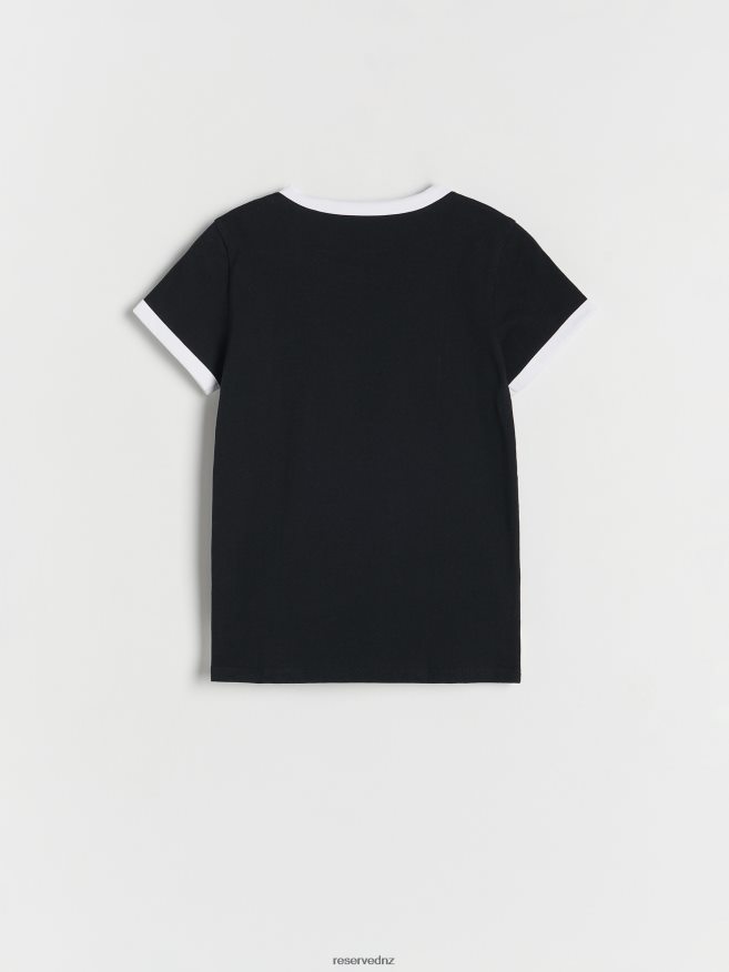 Reserved Girls T-Shirt With Print P6H08T1899 Apparel Black