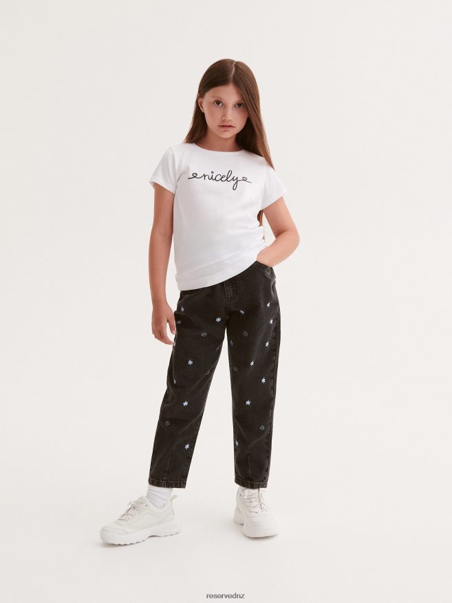 Reserved Girls T-Shirt With Print P6H08T1922 Apparel White