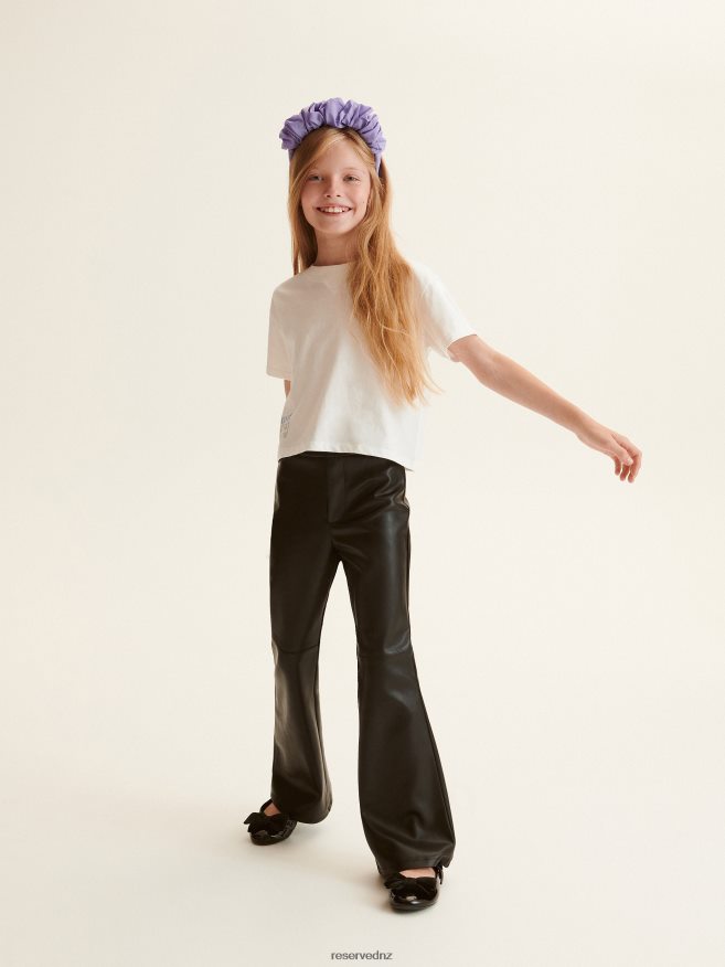 Reserved Girls T-Shirt With Slogans P6H08T1780 Apparel Cream