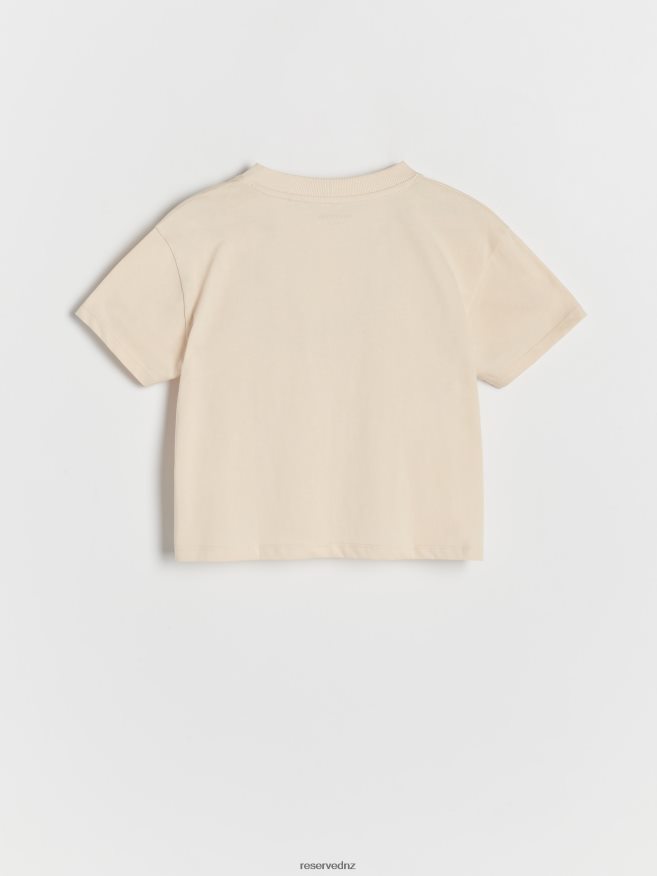 Reserved Girls T-Shirt With Slogans P6H08T1812 Apparel Nude