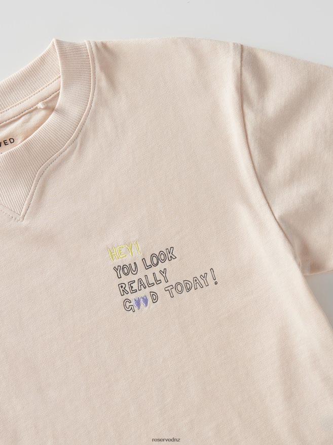 Reserved Girls T-Shirt With Slogans P6H08T1812 Apparel Nude