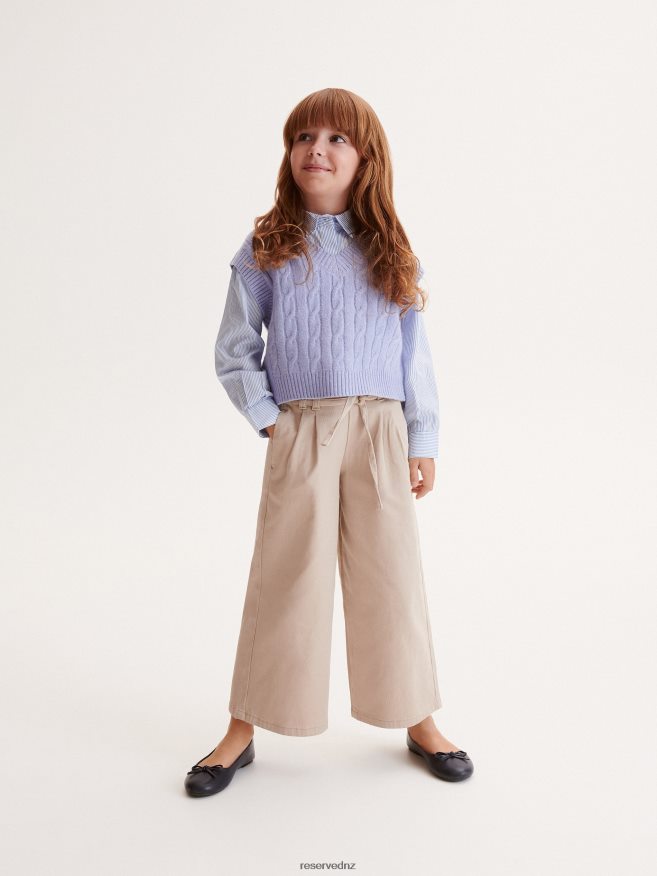 Reserved Girls Jersey Vest P6H08T1748 Apparel Pale Blue