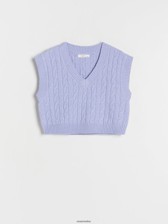 Reserved Girls Jersey Vest P6H08T1748 Apparel Pale Blue