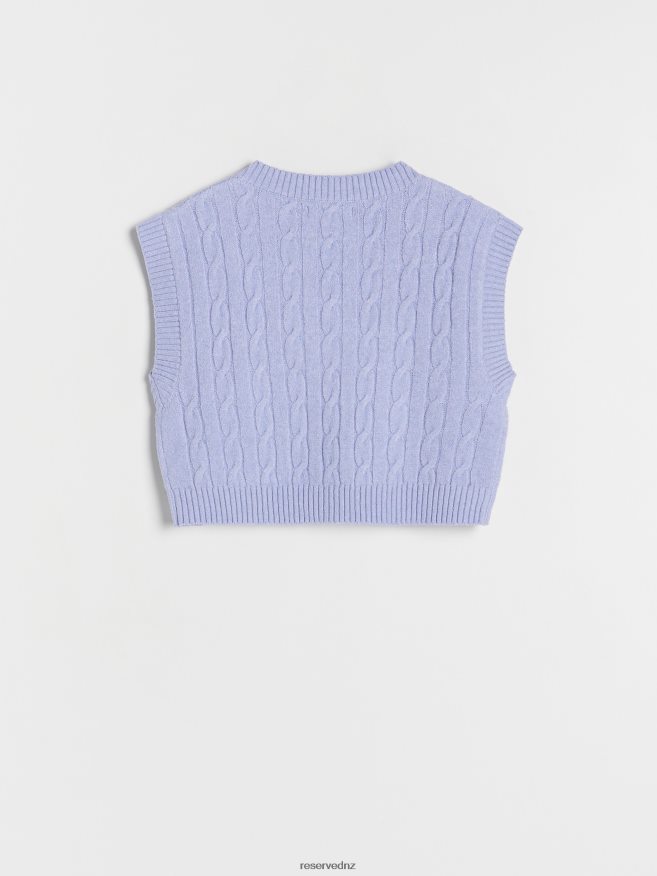 Reserved Girls Jersey Vest P6H08T1748 Apparel Pale Blue