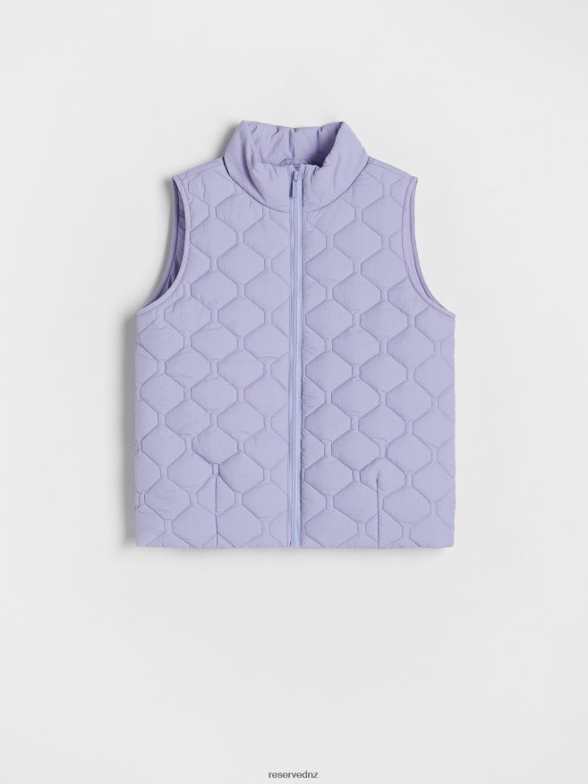 Reserved Girls Quilted Vest P6H08T1819 Apparel Light Blue
