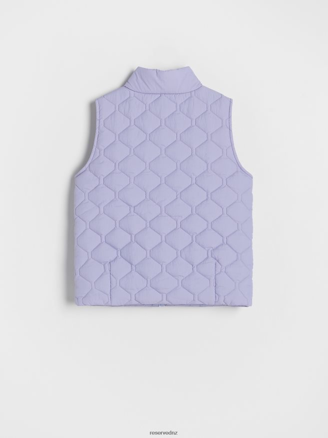 Reserved Girls Quilted Vest P6H08T1819 Apparel Light Blue