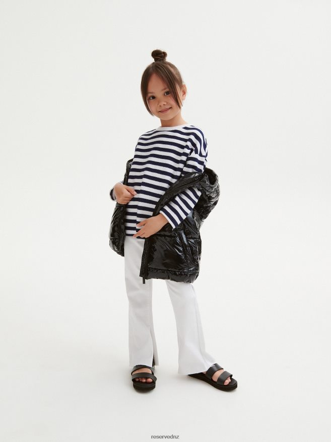 Reserved Girls Quilted Vest With Hood P6H08T1783 Apparel Black