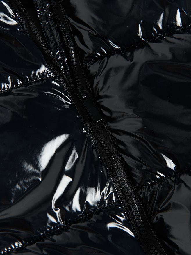 Reserved Girls Quilted Vest With Hood P6H08T1783 Apparel Black