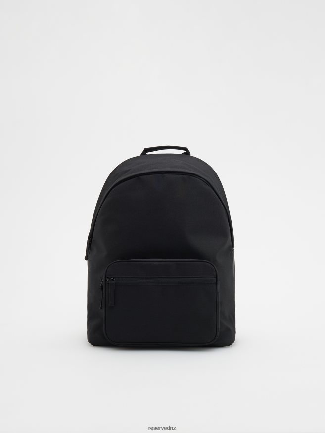 Reserved Men Plain Backpack With Handle P6H08T1681 Accessory Black