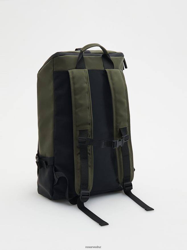 Reserved Men Waterproof Backpack P6H08T1682 Accessory Brownish Green
