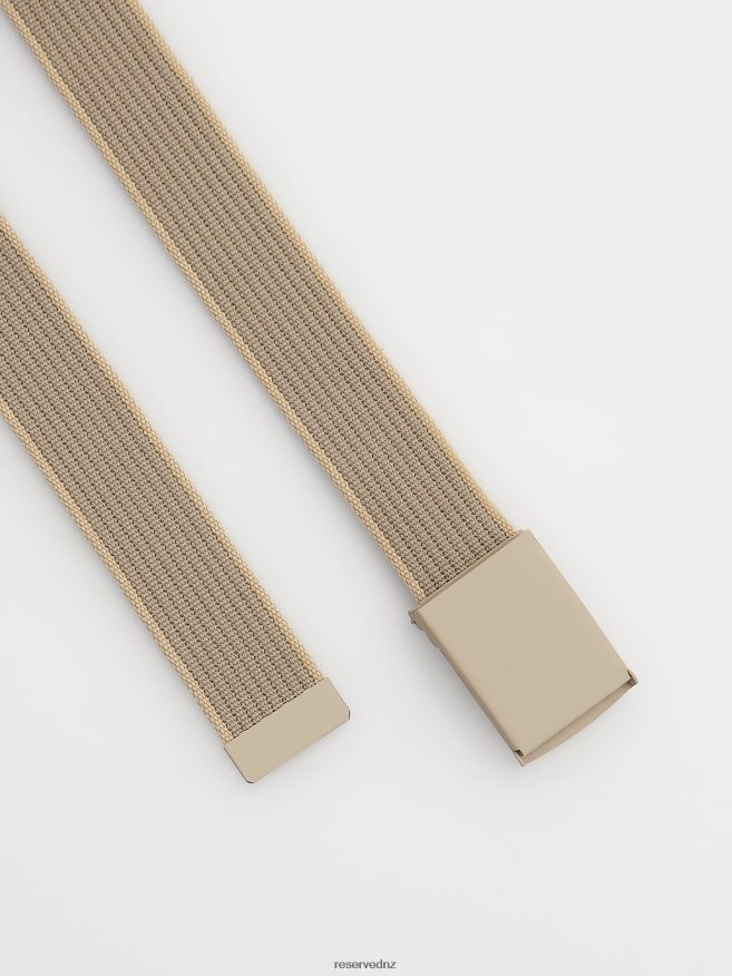 Reserved Men Webbing Belt With Buckle P6H08T1693 Accessory Beige