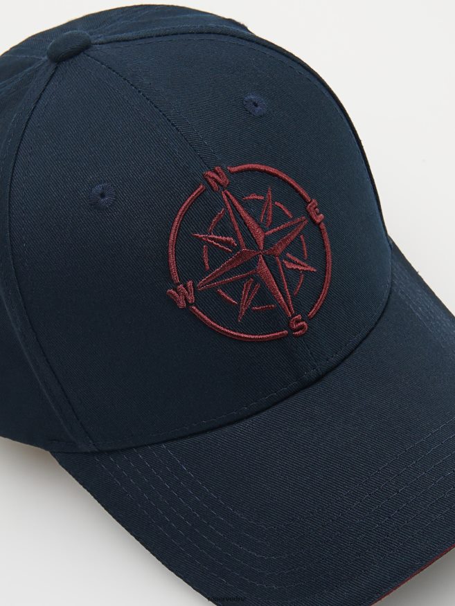 Reserved Men Cap With Embroidery P6H08T1673 Accessory Navy