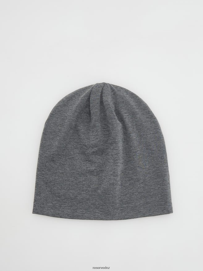 Reserved Men Recycled Polyester Rich Beanie P6H08T1676 Accessory Dark Grey