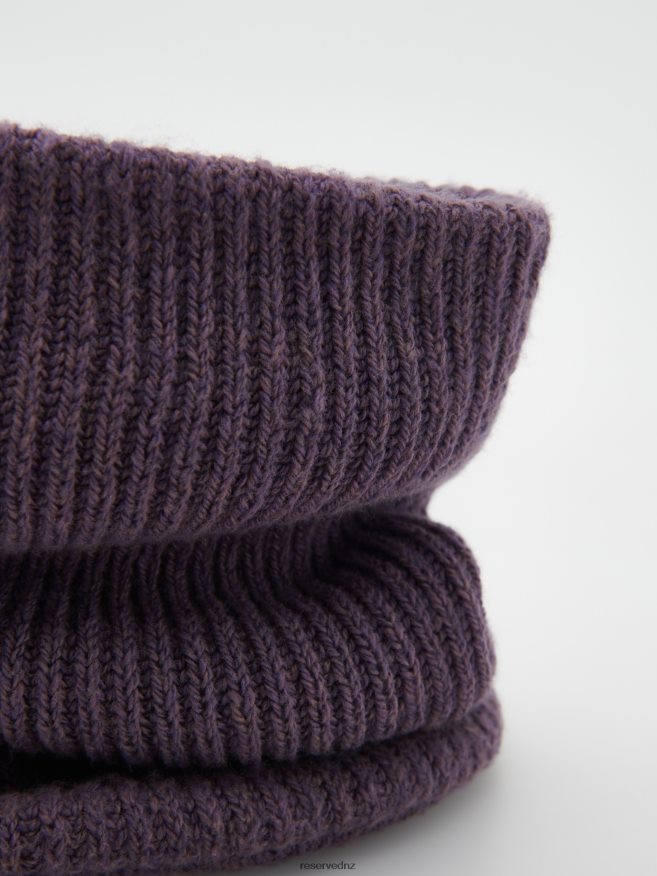 Reserved Men Recycled Polyester Snood P6H08T1677 Accessory Grape