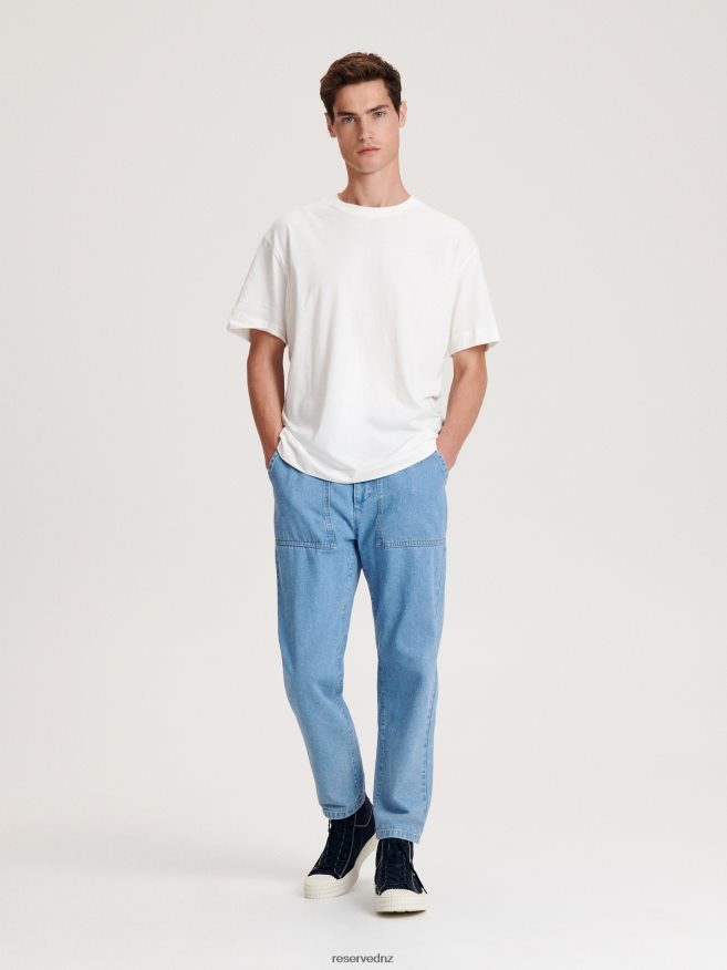 Reserved Men Carrot Fit Jeans P6H08T1545 Apparel Blue