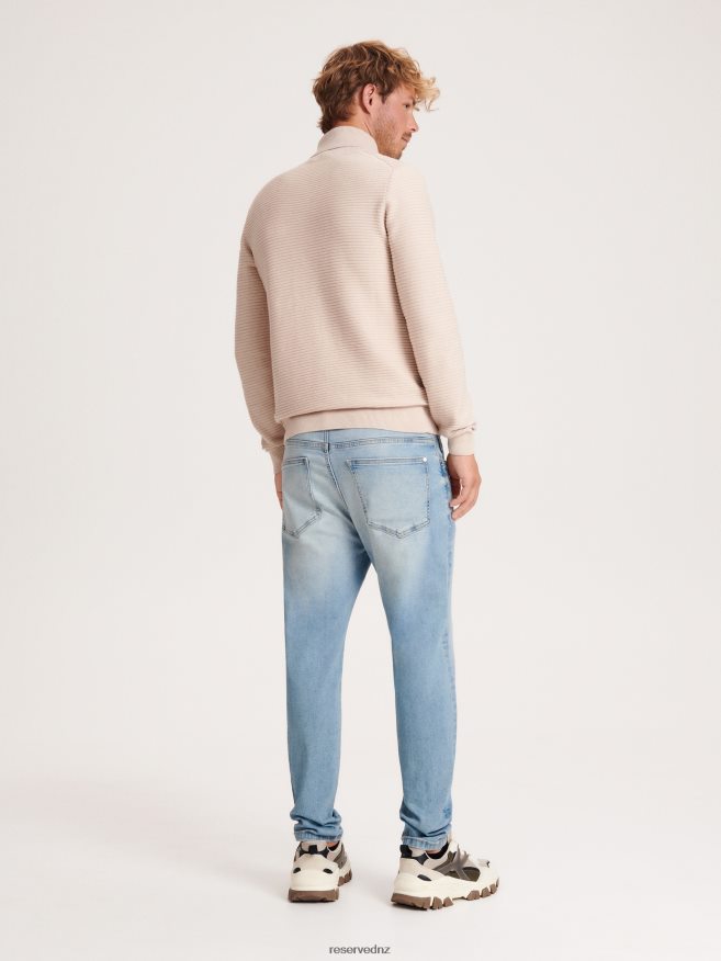 Reserved Men Carrot Slim Jeans P6H08T1546 Apparel Blue