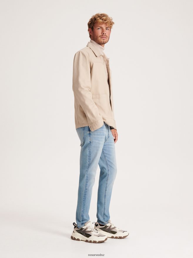 Reserved Men Carrot Slim Jeans P6H08T1546 Apparel Blue