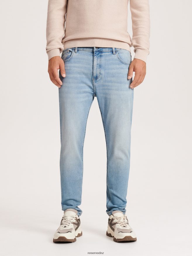 Reserved Men Carrot Slim Jeans P6H08T1546 Apparel Blue