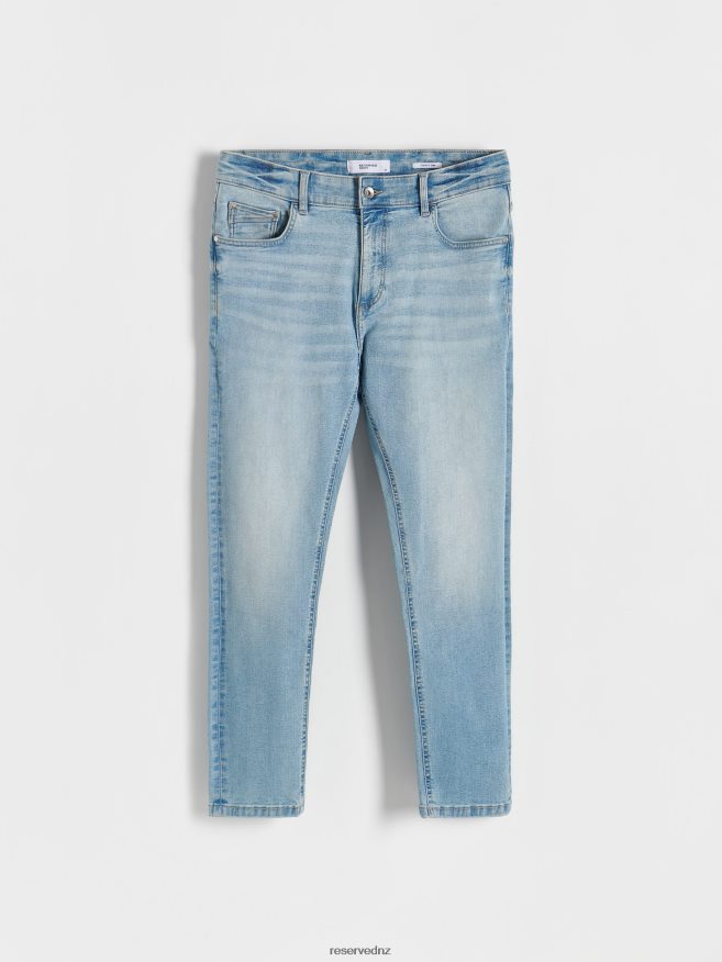 Reserved Men Carrot Slim Jeans P6H08T1546 Apparel Blue