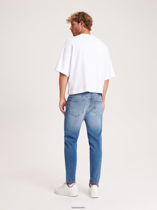 Reserved Men Carrot Slim Jeans P6H08T1547 Apparel Blue