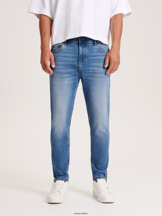 Reserved Men Carrot Slim Jeans P6H08T1547 Apparel Blue