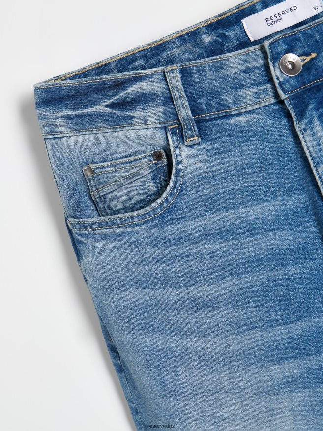 Reserved Men Carrot Slim Jeans P6H08T1547 Apparel Blue