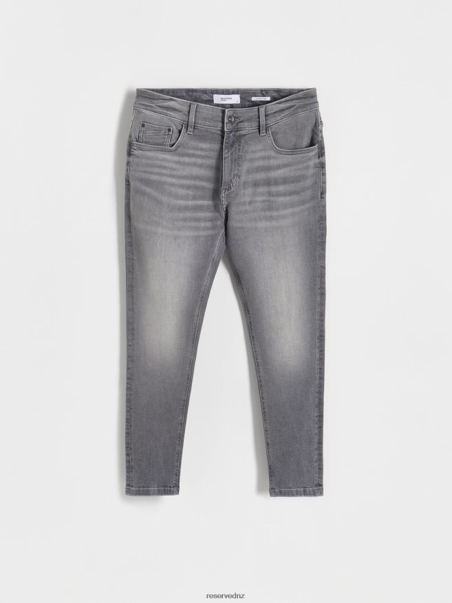 Reserved Men Carrot Slim Jeans P6H08T1568 Apparel Grey