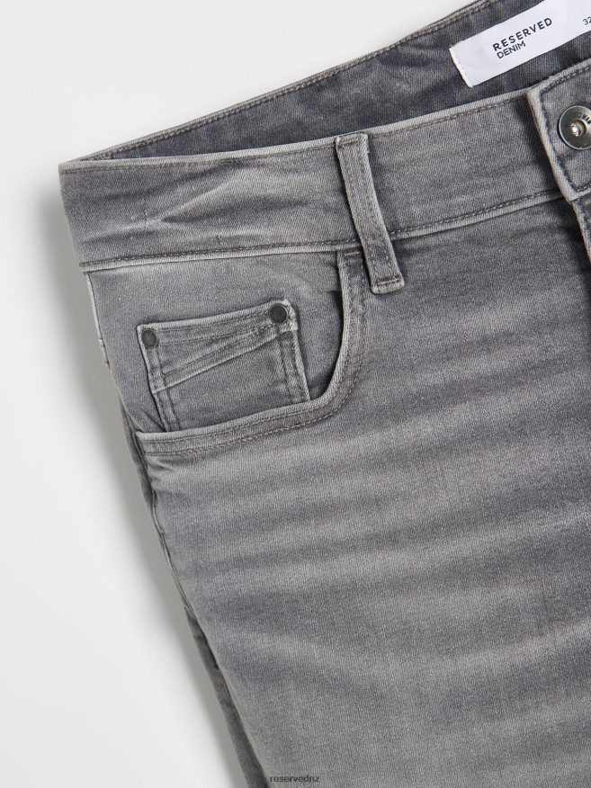 Reserved Men Carrot Slim Jeans P6H08T1568 Apparel Grey