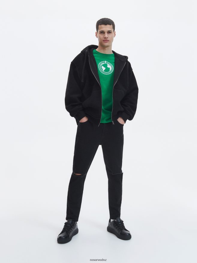 Reserved Men Carrot Slim Jeans P6H08T1574 Apparel Black