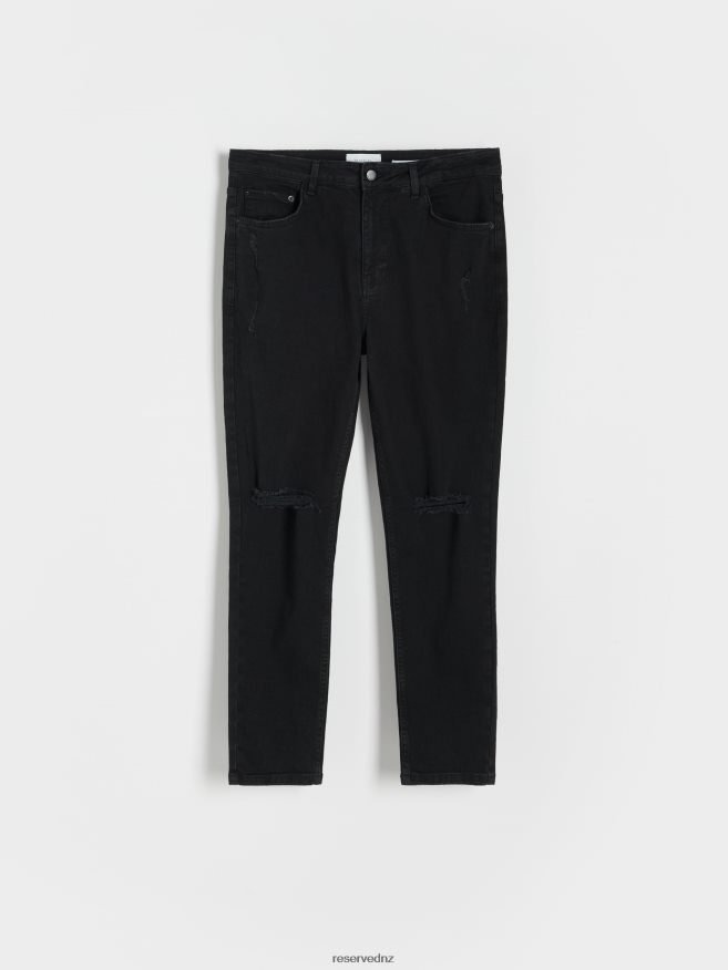 Reserved Men Carrot Slim Jeans P6H08T1574 Apparel Black