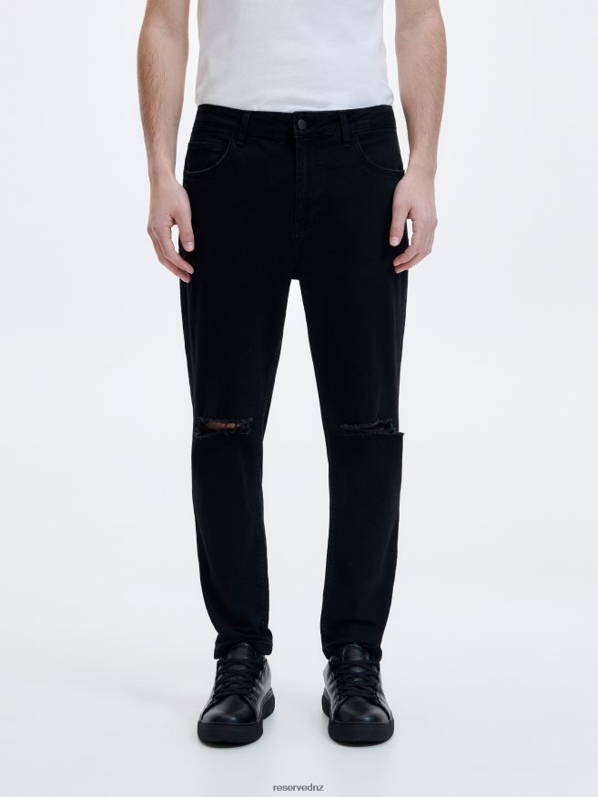 Reserved Men Carrot Slim Jeans P6H08T1574 Apparel Black