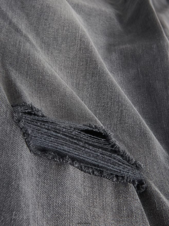 Reserved Men Carrot Slim Jeans P6H08T1575 Apparel Grey