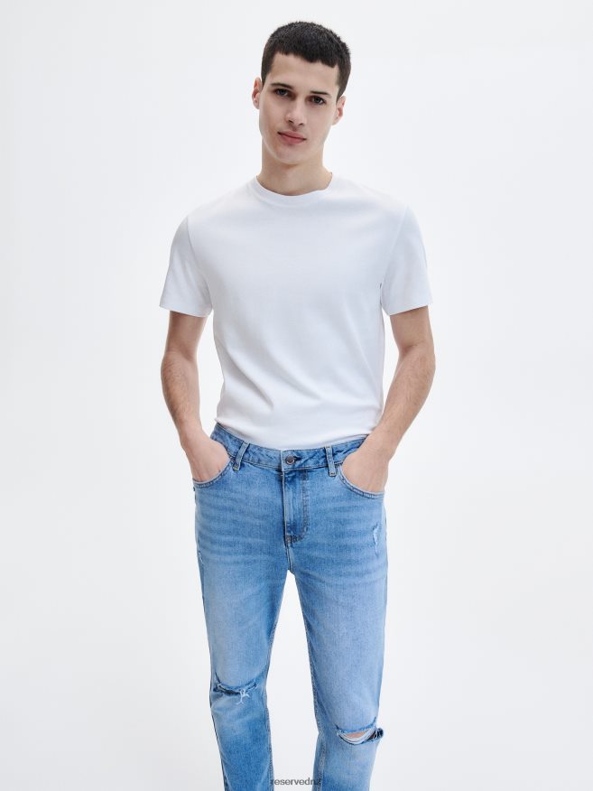 Reserved Men Carrot Slim Jeans P6H08T1576 Apparel Blue