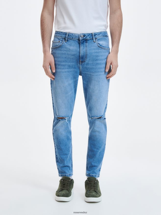 Reserved Men Carrot Slim Jeans P6H08T1576 Apparel Blue