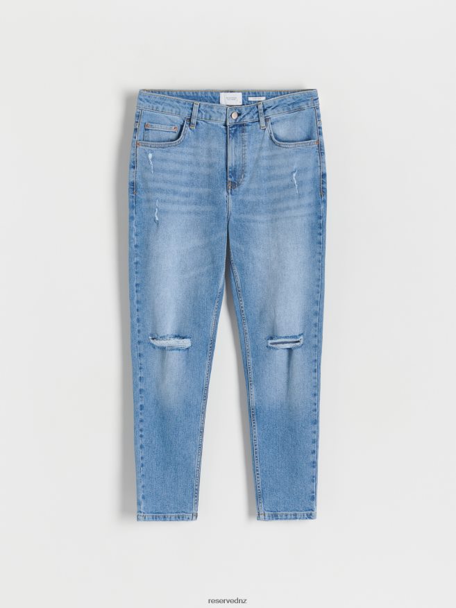 Reserved Men Carrot Slim Jeans P6H08T1576 Apparel Blue