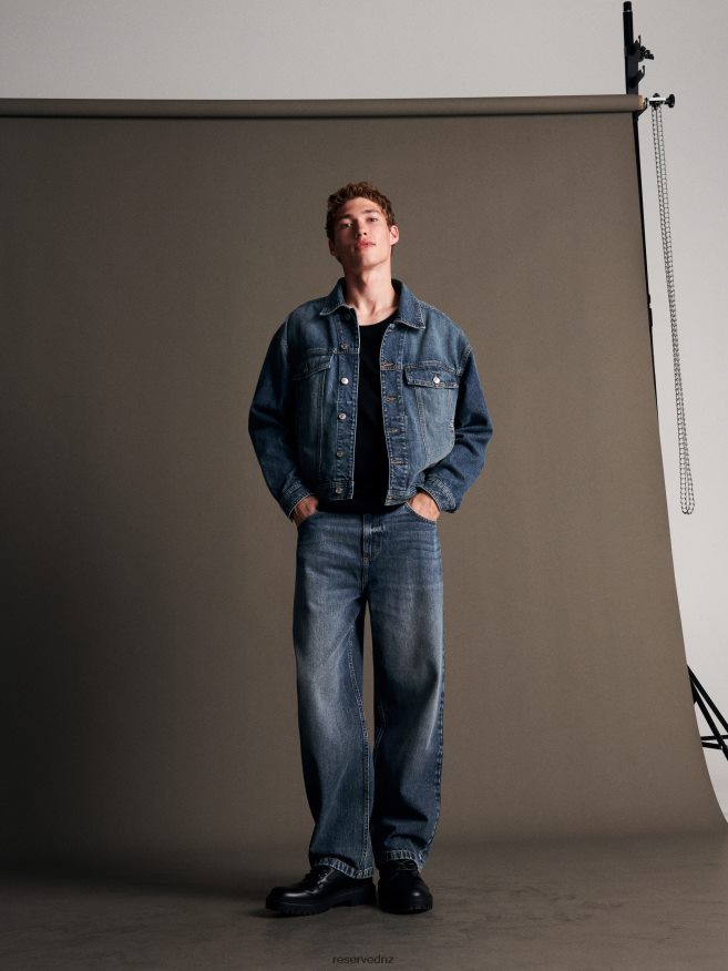 Reserved Men Loose Jeans With Wash Effect P6H08T1548 Apparel Light Grey