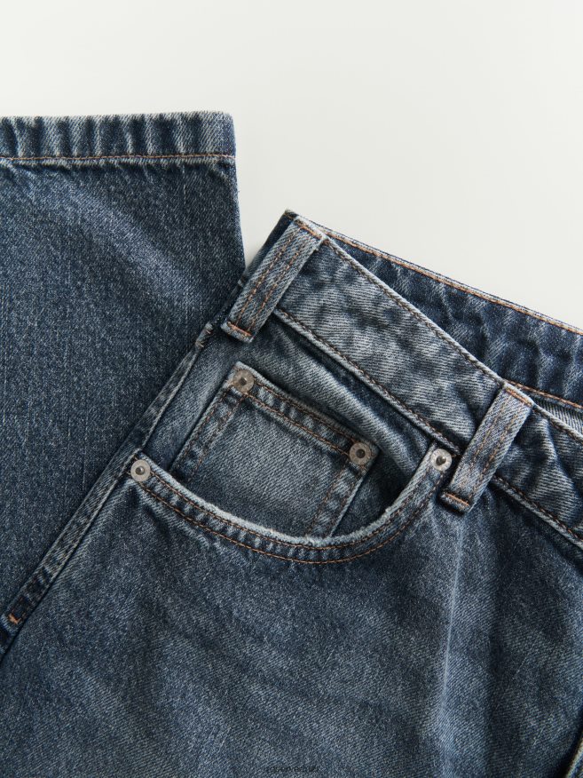 Reserved Men Loose Jeans With Wash Effect P6H08T1548 Apparel Light Grey