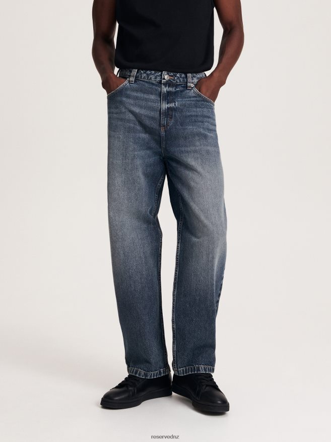 Reserved Men Loose Jeans With Wash Effect P6H08T1549 Apparel Light Grey