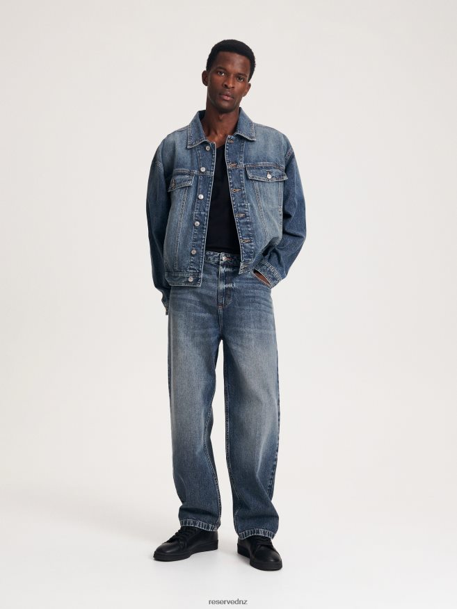 Reserved Men Loose Jeans With Wash Effect P6H08T1551 Apparel Light Grey