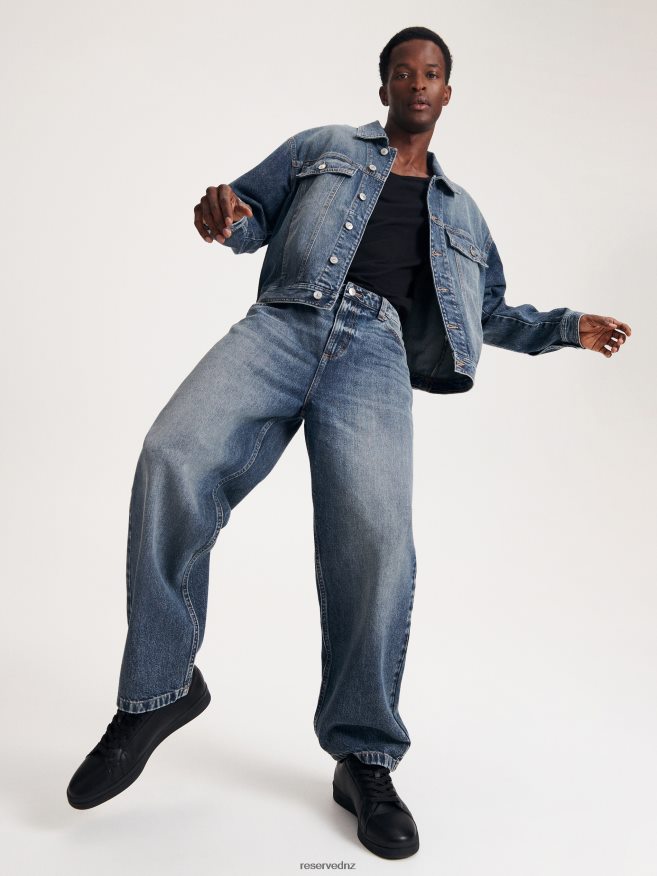 Reserved Men Loose Jeans With Wash Effect P6H08T1551 Apparel Light Grey