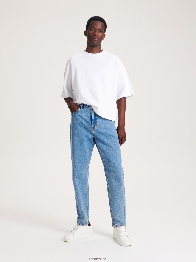 Reserved Men Regular Carrot Jeans P6H08T1528 Apparel Blue