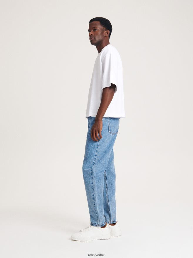 Reserved Men Regular Carrot Jeans P6H08T1528 Apparel Blue