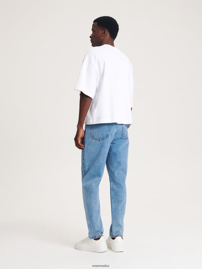 Reserved Men Regular Carrot Jeans P6H08T1528 Apparel Blue