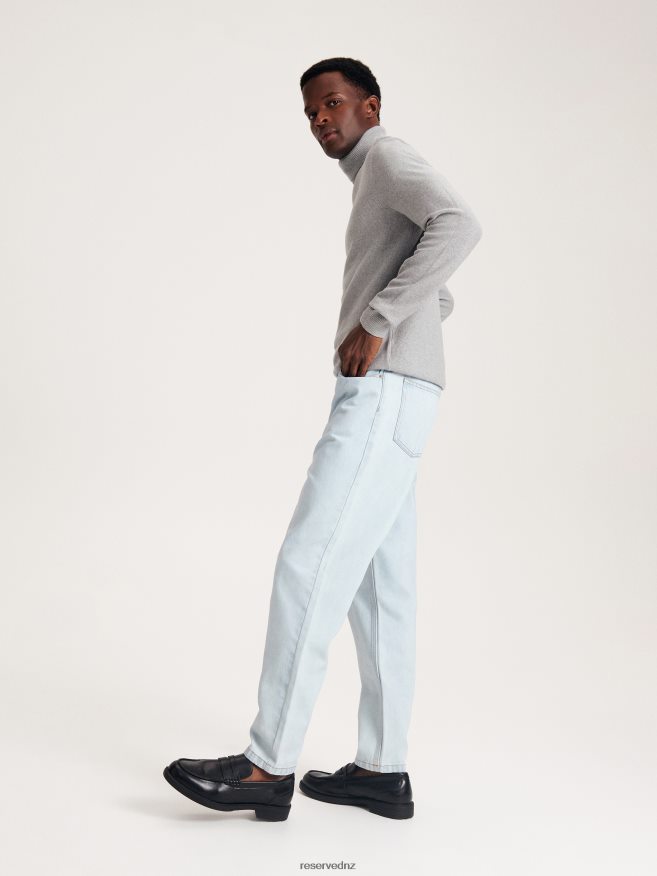 Reserved Men Regular Carrot Jeans P6H08T1529 Apparel Blue