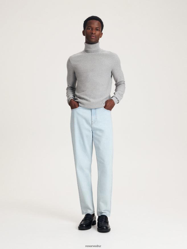 Reserved Men Regular Carrot Jeans P6H08T1529 Apparel Blue