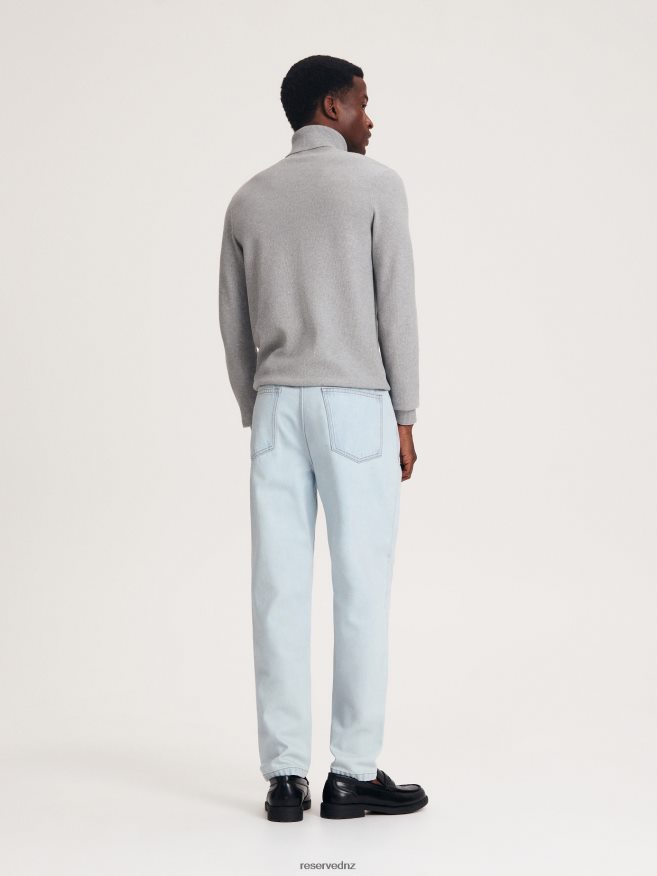 Reserved Men Regular Carrot Jeans P6H08T1530 Apparel Blue