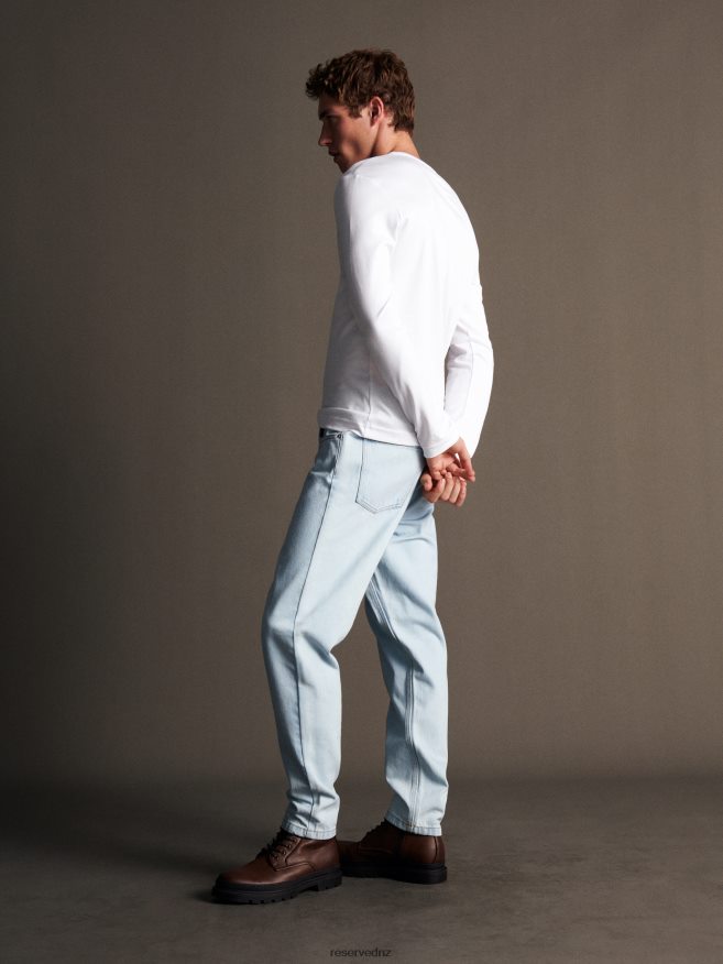 Reserved Men Regular Carrot Jeans P6H08T1541 Apparel Blue