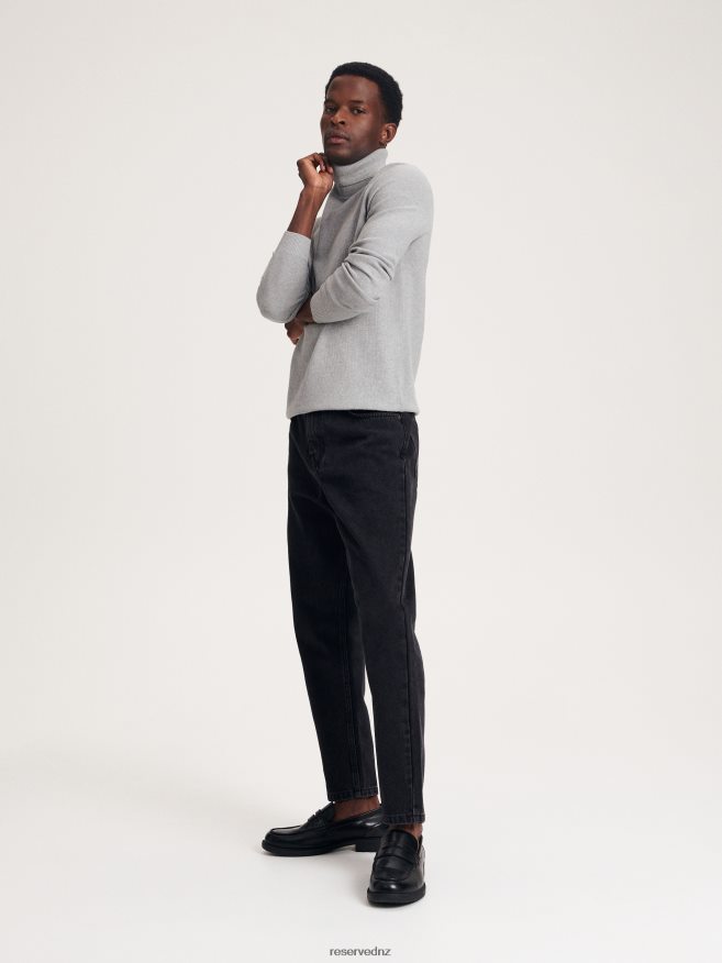 Reserved Men Regular Carrot Jeans P6H08T1542 Apparel Black