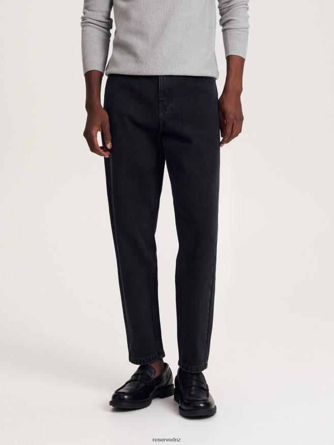 Reserved Men Regular Carrot Jeans P6H08T1542 Apparel Black