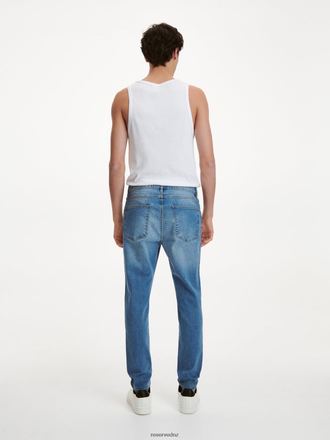 Reserved Men Skinny Distressed Jeans P6H08T1581 Apparel Blue